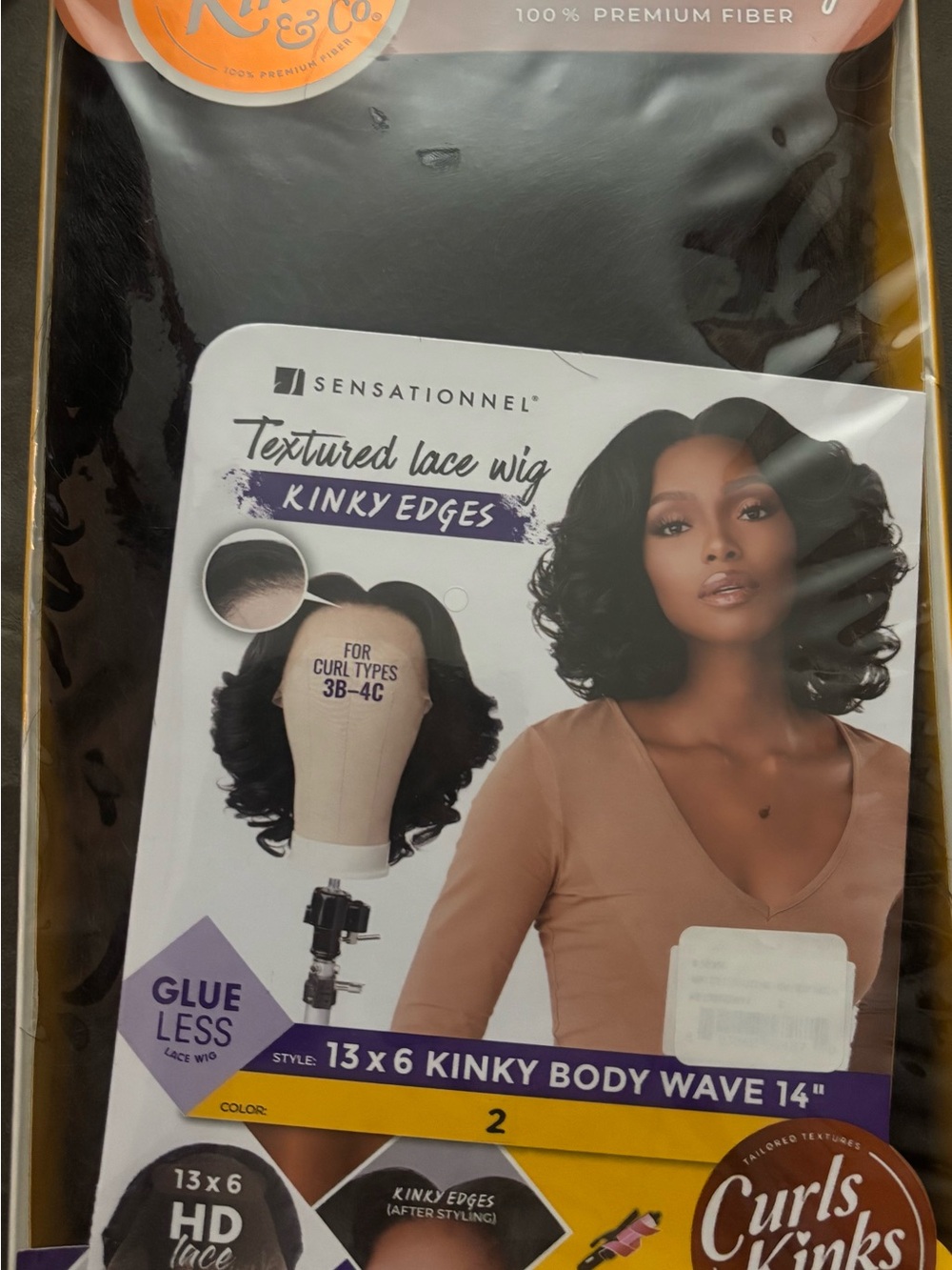 Sensationnel Curls Kinks & Co Lace Wig - Kinky Body Wave 14" - Color 2